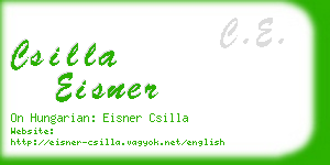 csilla eisner business card